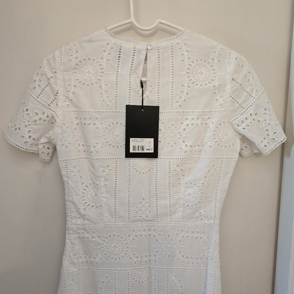 White Eyelet Embroidery Maxi Dress from The Kooples SZ Small EURO 1 - Picture 9 of 14